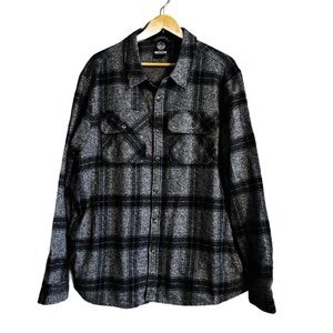 Men's Black and Gray Plaid Colorado Clothing Jacket With Side Pockets